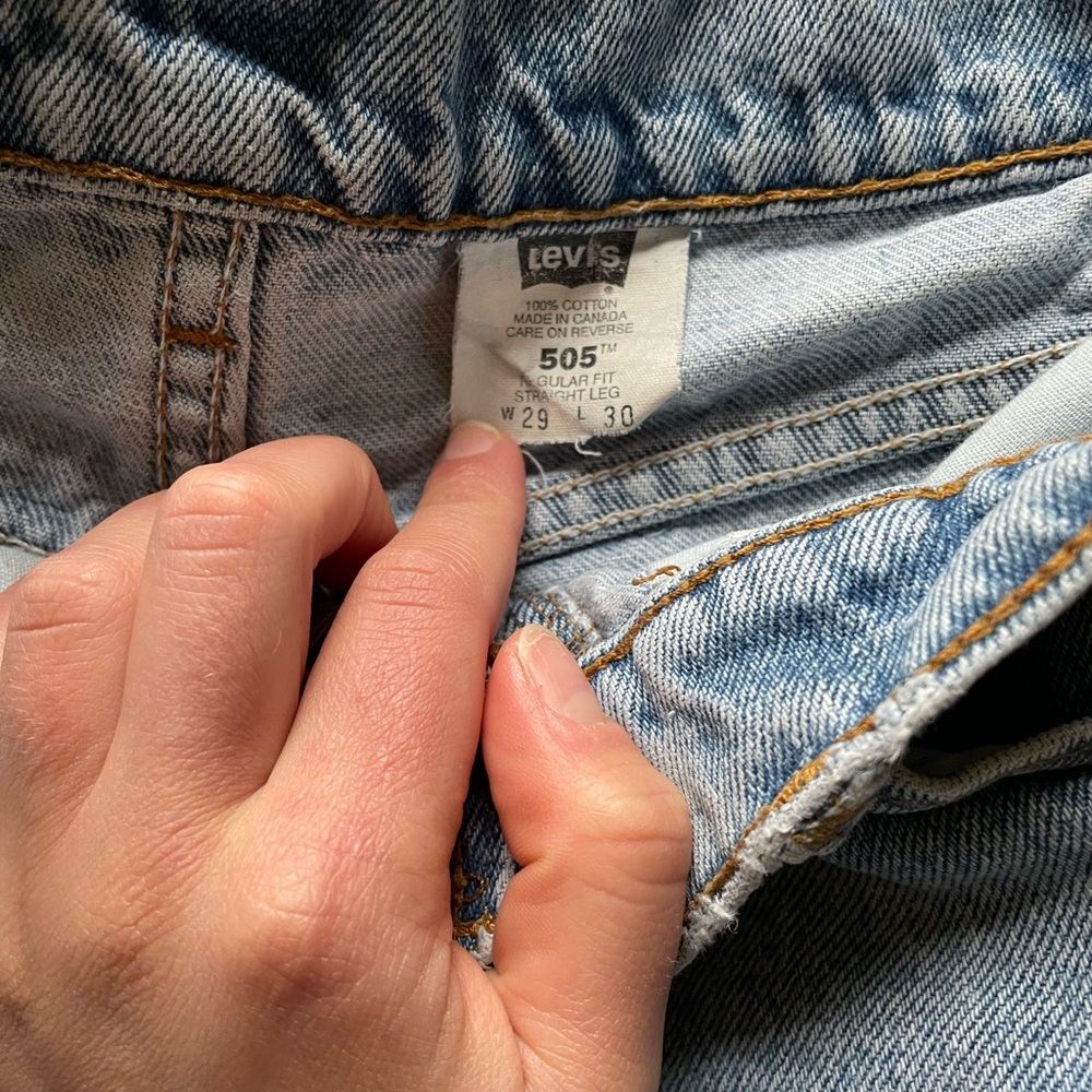 Vintage Levi jeans, straight leg